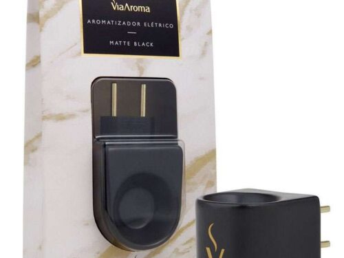 Aromatizador Elétrico Matte Black - Bivolt - Via Aroma