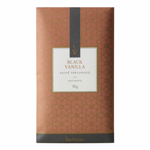 Sachê Perfumado Black Vanilla - 10g - Via Aroma