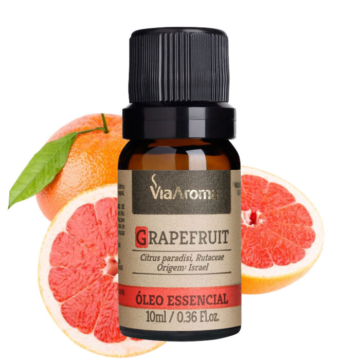 Óleo Essencial de Grapefruit Via Aroma 10ml Entrega Rápida
